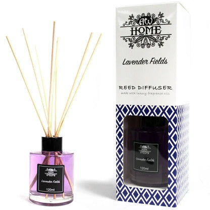 120ml Lavender Reed Diffuser - Relaxing Lavender Fields Scent - Everyday Bargainz