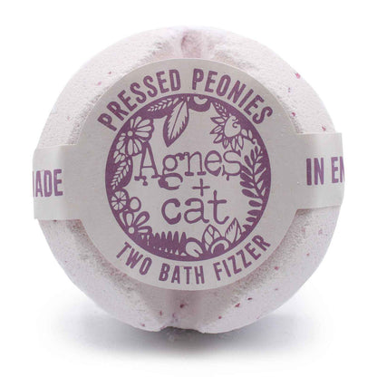 Ancient Wisdom Agnes Bath Fizzers Pressed Peonies UK Made - Everyday Bargainz