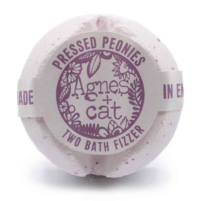Ancient Wisdom Agnes Bath Fizzers Pressed Peonies UK Made - Everyday Bargainz
