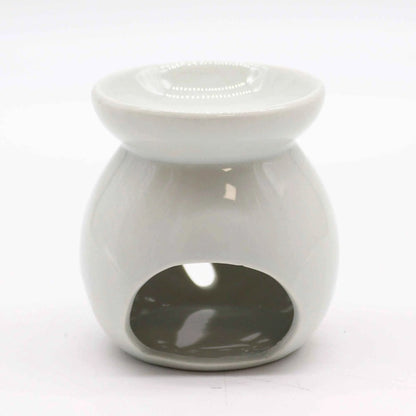 Sm Classic White Oil Burner with Tree Cut-out Design - Everyday Bargainz