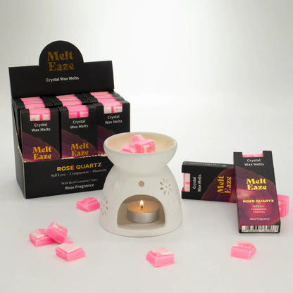MeltEaze Crystal Wax Melts 50g Rose Quartz Love Rose - Everyday Bargainz