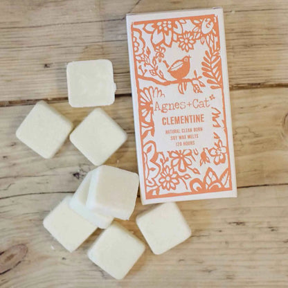 Agnes Cat Natural Soy Wax Melts Box of 8 Clementine Scent - Everyday Bargainz