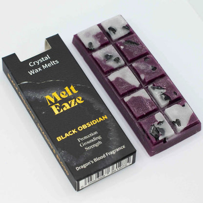 MeltEaze Crystal Wax Melts 50g Obsidian Shield Dragon Blood - Everyday Bargainz