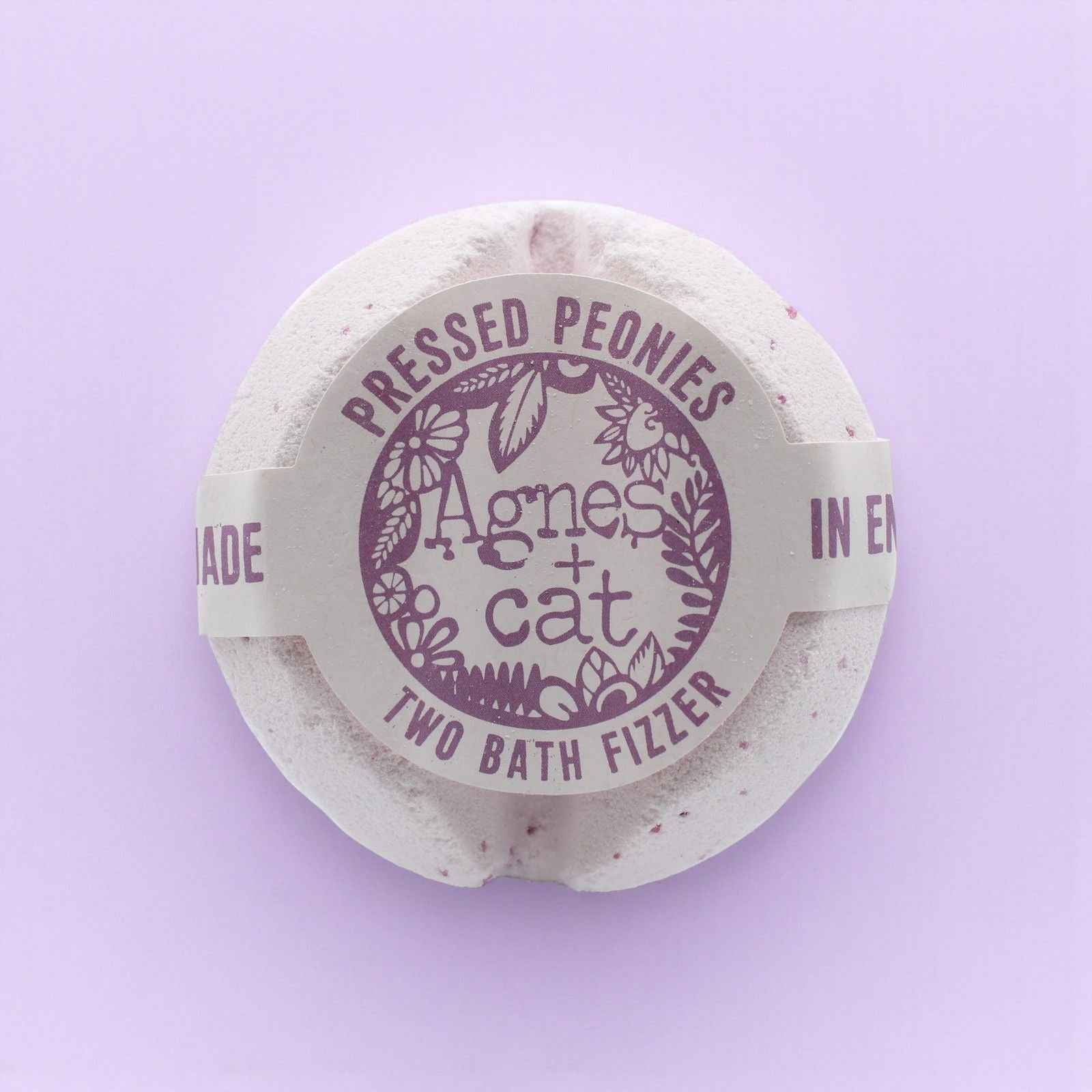 Agnes + Cat Bath Fizzer - Pressed Peonies