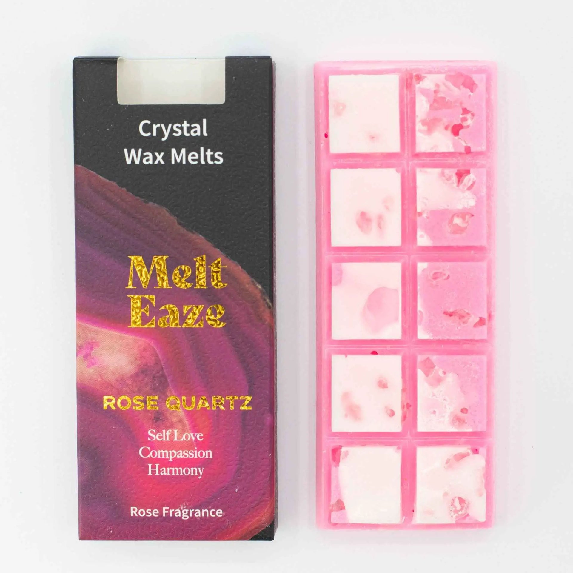 MeltEaze Crystal Wax Melts 50g Rose Quartz Love Rose - Everyday Bargainz