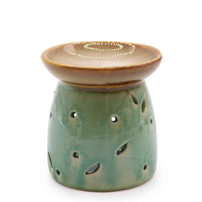 Classic Oil Burner - Blue for Aromatherapy and Home Fragrance Enhancement - Everyday Bargainz