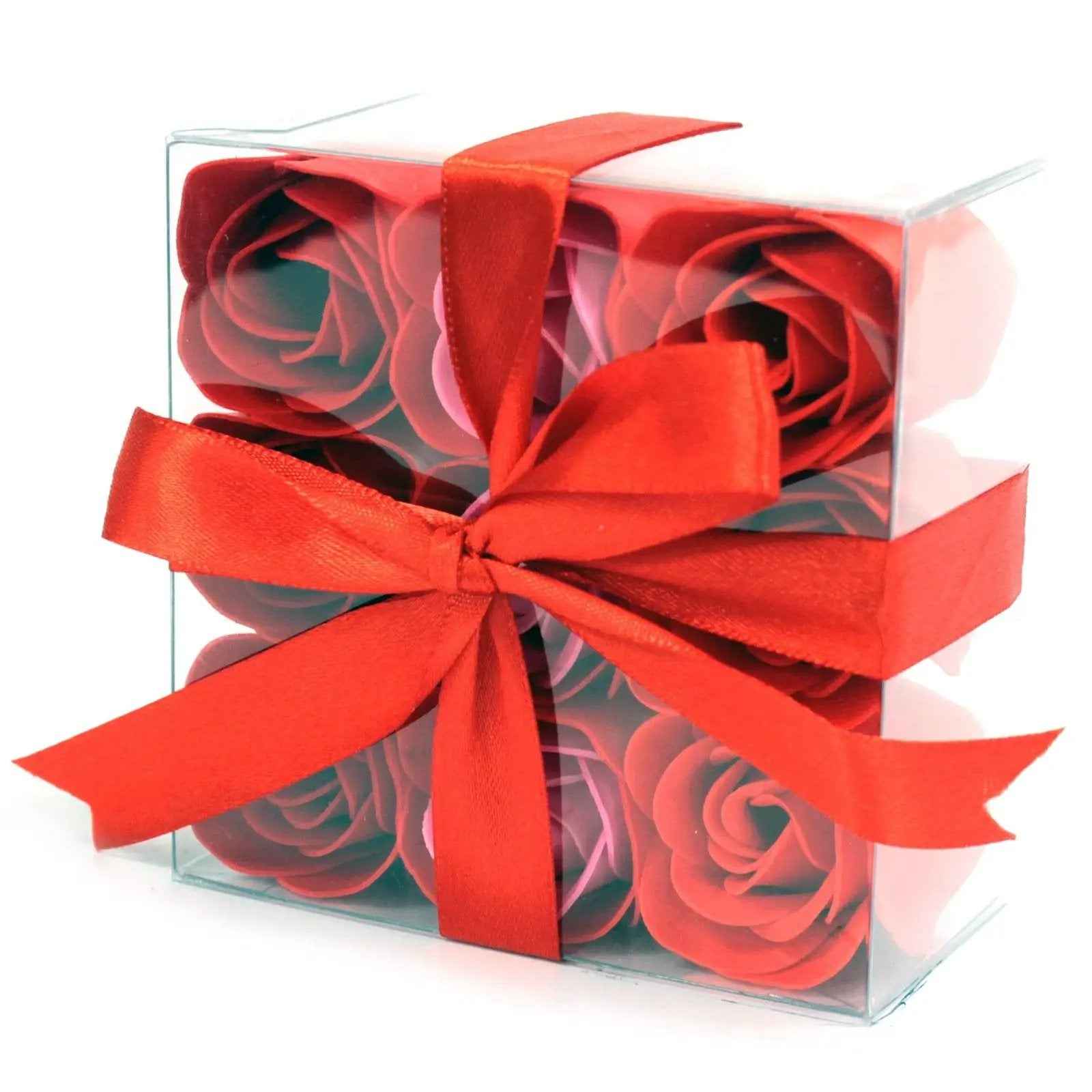 AW Dropship UK Set of 9 Soap Flowers - Red Roses - Luxury Soap Flowers