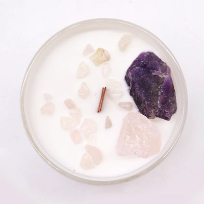 Chakra Crystal Candles - Third Eye Chakra by AW Dropship UK