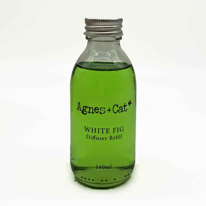 Agnes + Cat Reed Diffuser Refill - White Fig 150ml for Fresh Home Fragrance - Everyday Bargainz