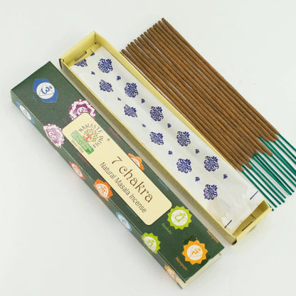 AW Dropship UK Namaste Mandala Masala Incense - 7 Chakra - Natural Namaste Masala Incense Sticks