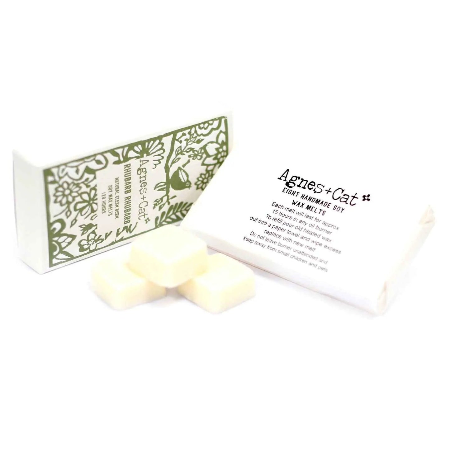 Agnes + Cat Box of 8 Wax Melts - Rhubarb Rhubarb by AW Dropship UK