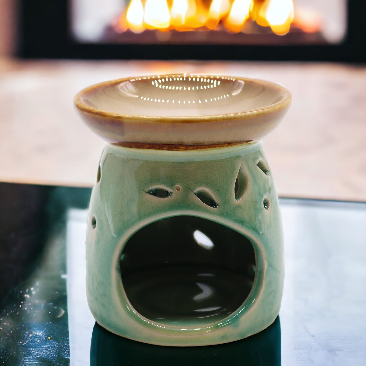 Classic Oil Burner - Blue for Aromatherapy and Home Fragrance Enhancement