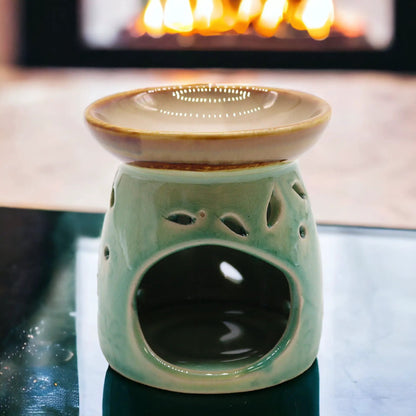 Classic Oil Burner - Blue for Aromatherapy and Home Fragrance Enhancement - Everyday Bargainz