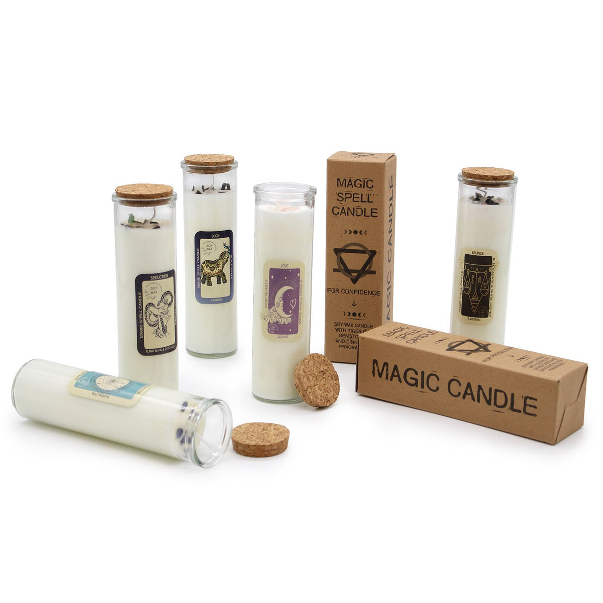 Magic Spell Candle for Happiness - Infuse Your Space with Joy and Positivity