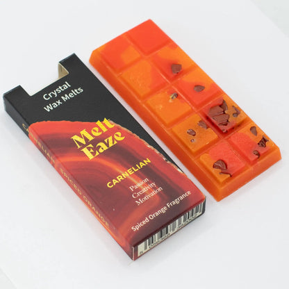 MeltEaze Crystal Wax Melts 50g Carnelian Fire Spiced Orange - Everyday Bargainz