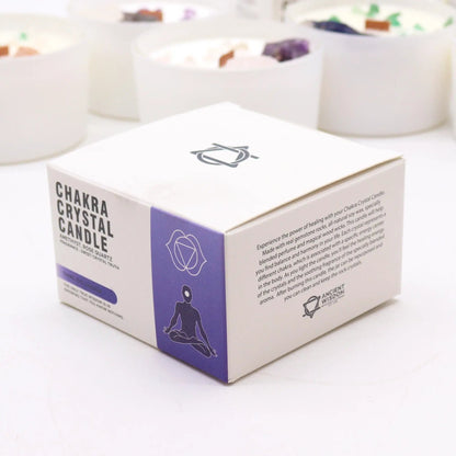 Chakra Crystal Candles - Third Eye Chakra by AW Dropship UK