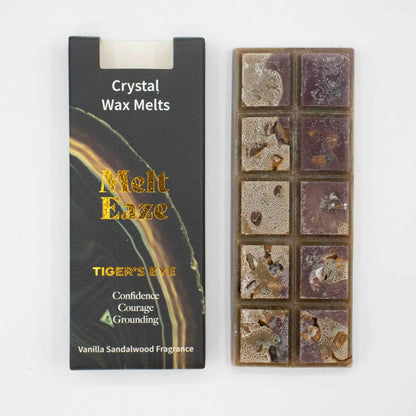 MeltEaze Crystal Wax Melts 50g Tigereye Vanilla Sandalwood - Everyday Bargainz