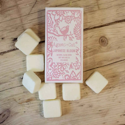 Agnes Cat Japanese Bloom Soy Wax Melts Box of 8 Handmade - Everyday Bargainz