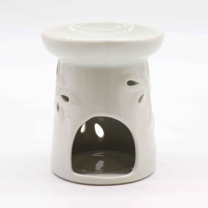 Classic White Oil Burner - Dragonfly Design for Aromatherapy - Everyday Bargainz