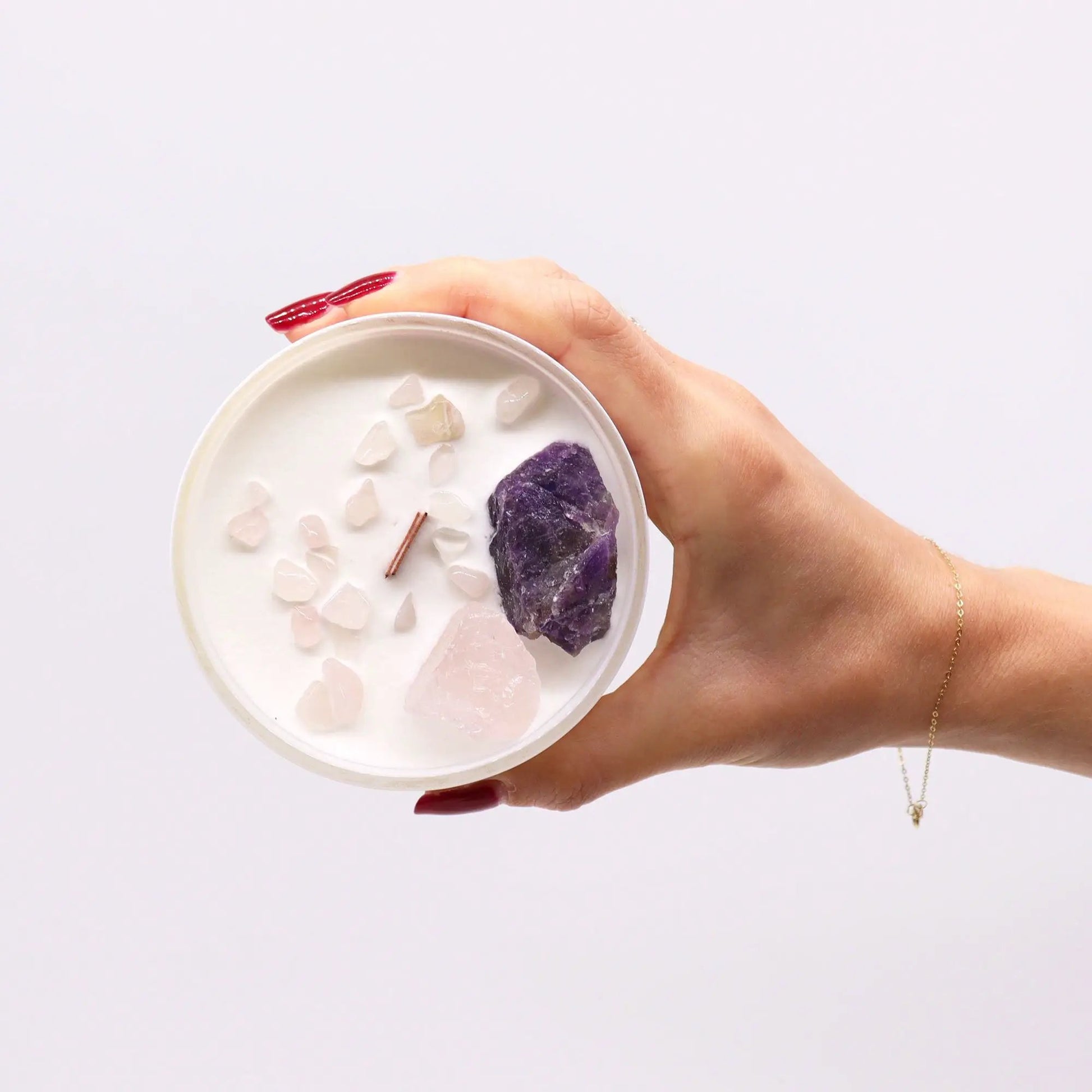 Chakra Crystal Candles - Third Eye Chakra by AW Dropship UK