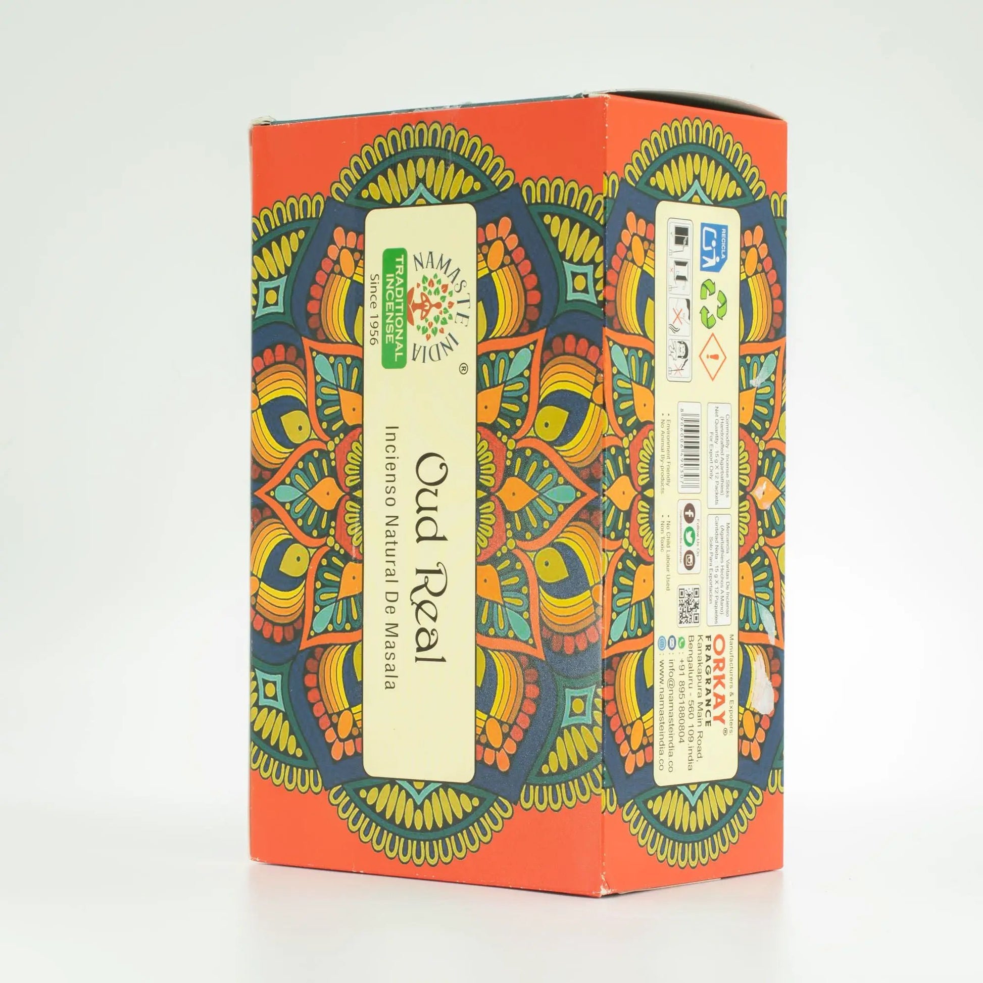 AW Dropship UK Namaste Mandala Masala Incense - Oud Royal - Natural Namaste Masala Incense Sticks