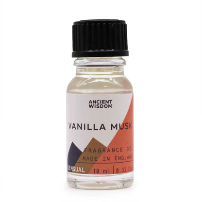 Ancient Wisdom Vanilla Musk Fragrance Oil 10ml Long Lasting Home Scent - Everyday Bargainz