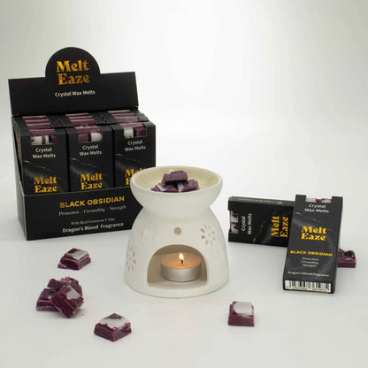 MeltEaze Crystal Wax Melts 50g Obsidian Shield Dragon Blood - Everyday Bargainz