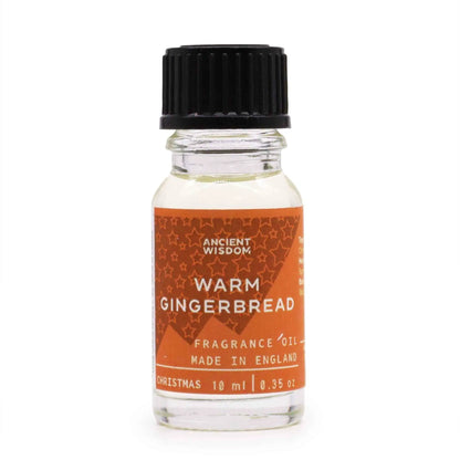 Ancient Wisdom Gingerbread Fragrance Oil 10ml Warm Cozy Scent - Everyday Bargainz