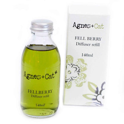 Agnes + Cat Reed Diffuser Refill - Fell Berry 100ml for Refreshing Home Fragrance - Everyday Bargainz
