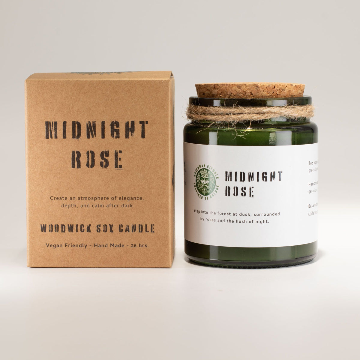 Midnight Rose Soy Candle - Embrace Cozy Evenings with Floral Serenity