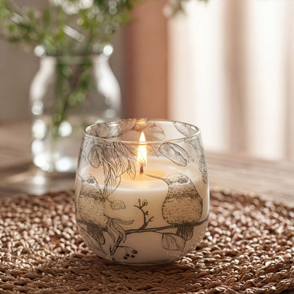 AW Dropship UK Medium Glass Jar Candles - Drawn by Flame - Glass Jar Candles
