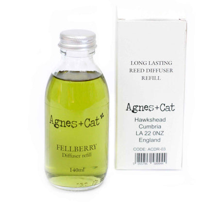 Agnes + Cat Reed Diffuser Refill - Fell Berry 100ml for Refreshing Home Fragrance - Everyday Bargainz
