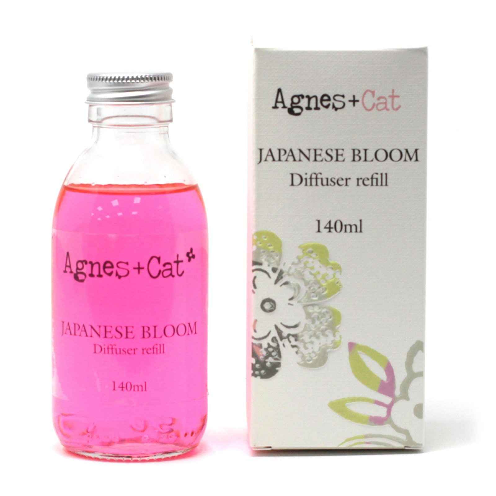 Agnes + Cat Reed Diffuser Refill - Japanese Bloom 150ml for Lasting Fragrance - Everyday Bargainz