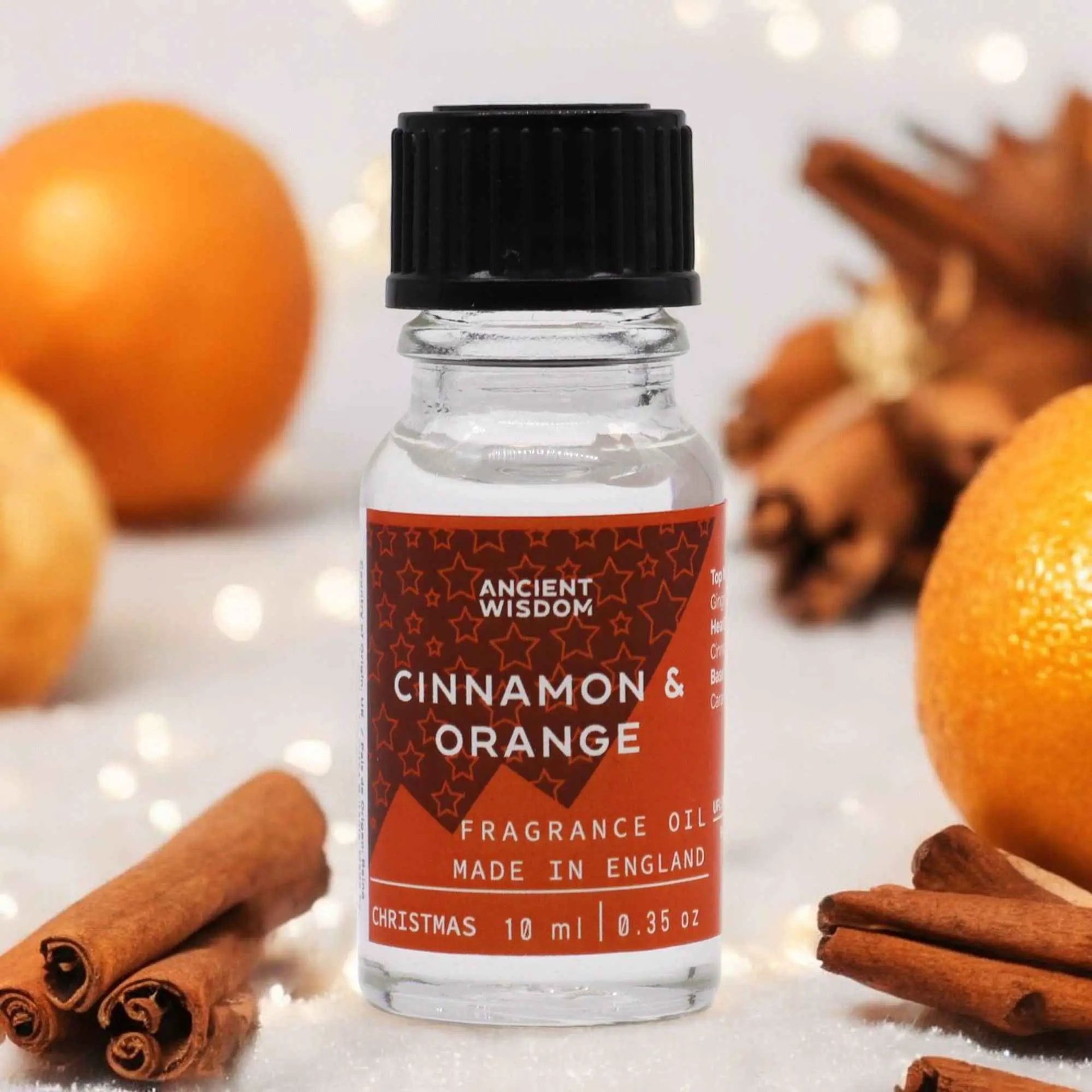 Ancient Wisdom Christmas Cinnamon Orange Fragrance Oil 10ml - Everyday Bargainz