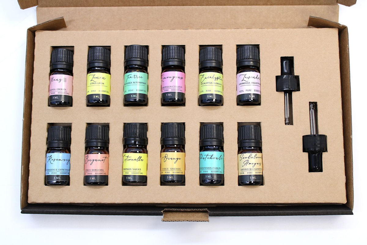 Indulge in Serenity with Our Aromatherapy Essential Oil Set - The Top 12