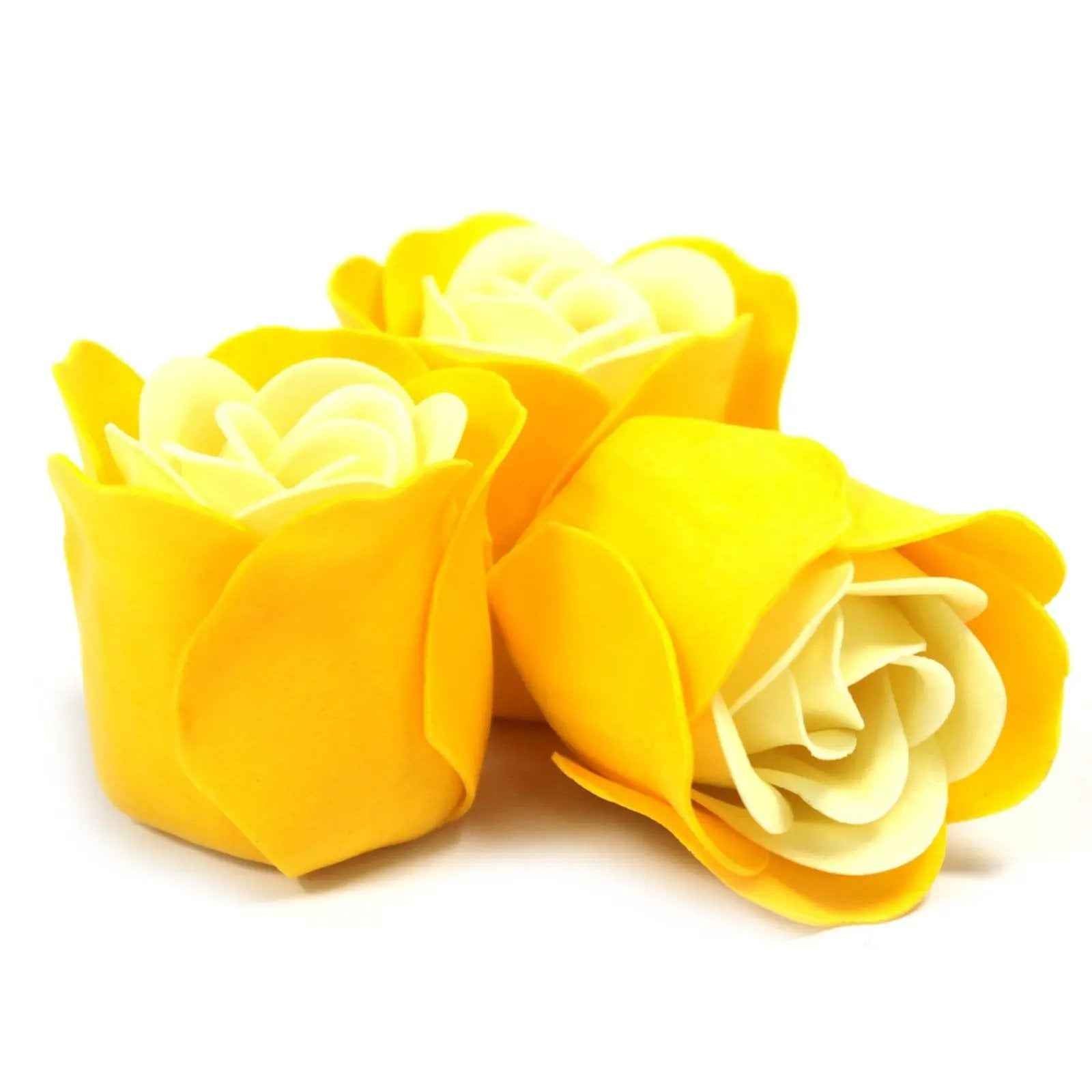 AW Dropship UK Set of 3 Soap Flower Heart Box - Spring Roses - Luxury Soap Flowers