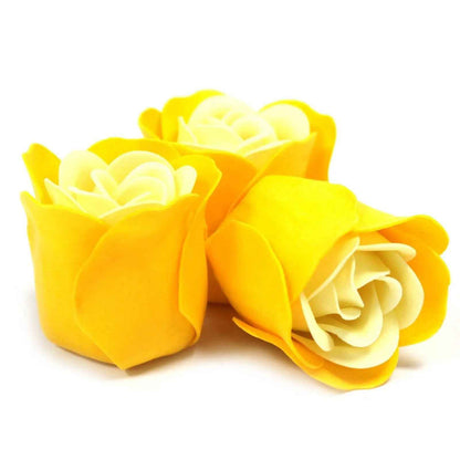 AW Dropship UK Set of 3 Soap Flower Heart Box - Spring Roses - Luxury Soap Flowers