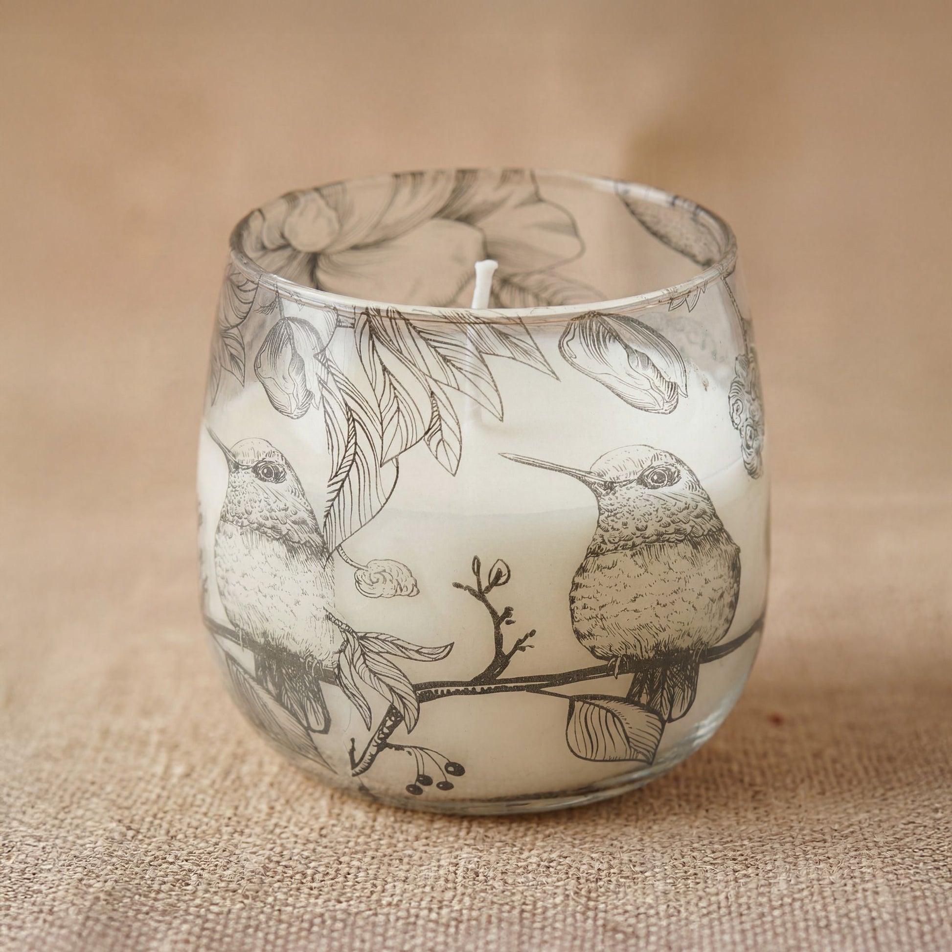 AW Dropship UK Medium Glass Jar Candles - Drawn by Flame - Glass Jar Candles