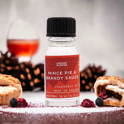 Ancient Wisdom Mince Pie Fragrance Oil 10ml Brandy - Everyday Bargainz