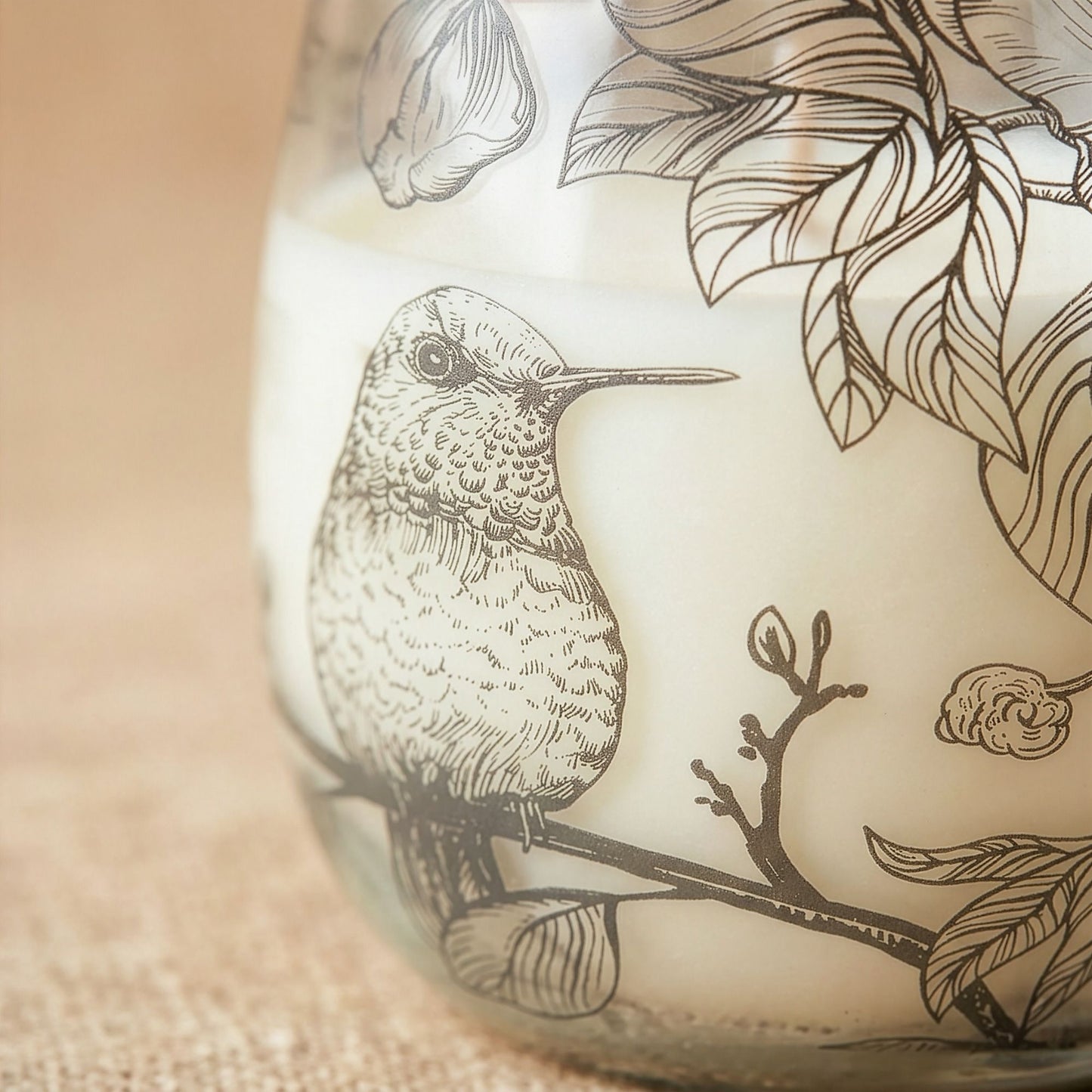 AW Dropship UK Medium Glass Jar Candles - Drawn by Flame - Glass Jar Candles