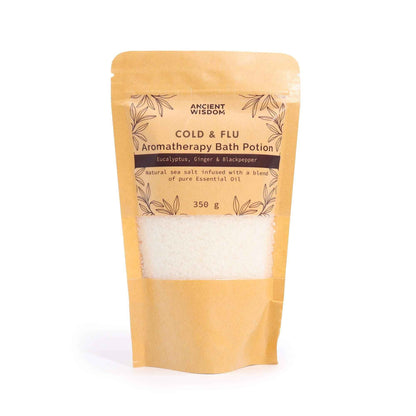 Ancient Wisdom Ancient Wisdom Cold & Flu Bath Potion, 350g - Bath Salts & Soaks Aromatherapy Bath Potion 350g
