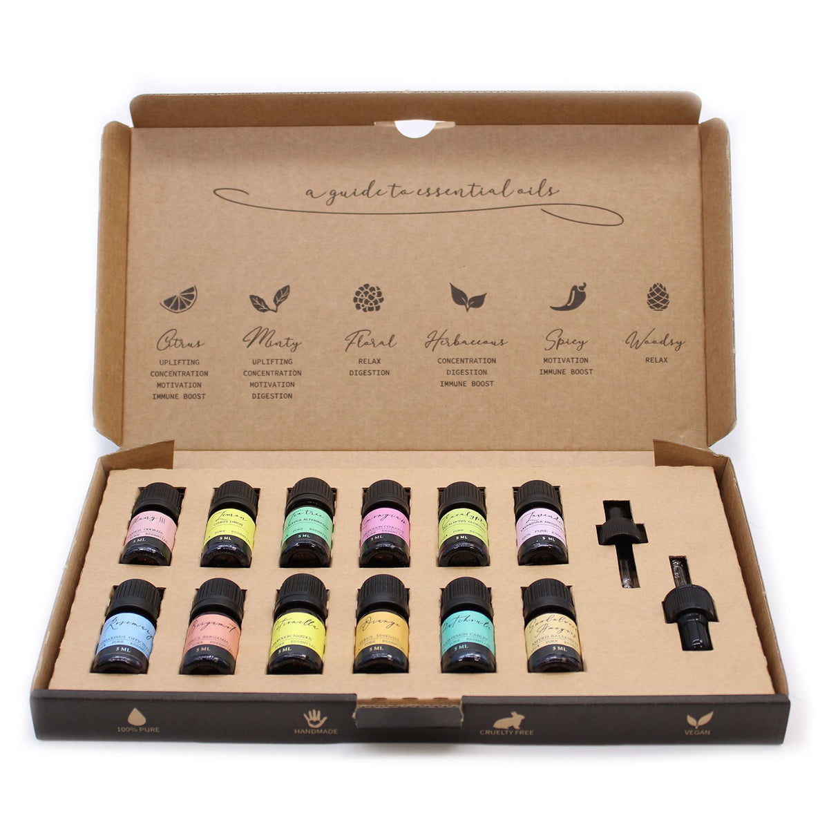 Indulge in Serenity with Our Aromatherapy Essential Oil Set - The Top 12