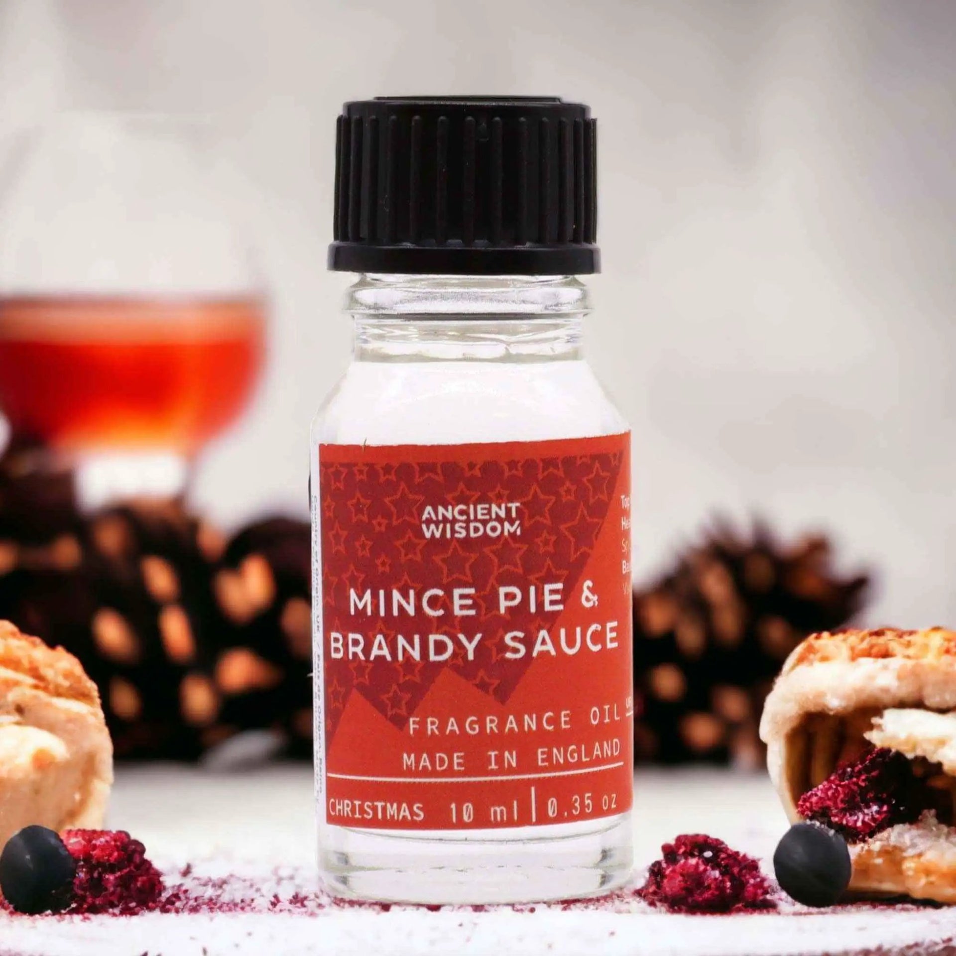Ancient Wisdom Mince Pie Fragrance Oil 10ml Brandy - Everyday Bargainz