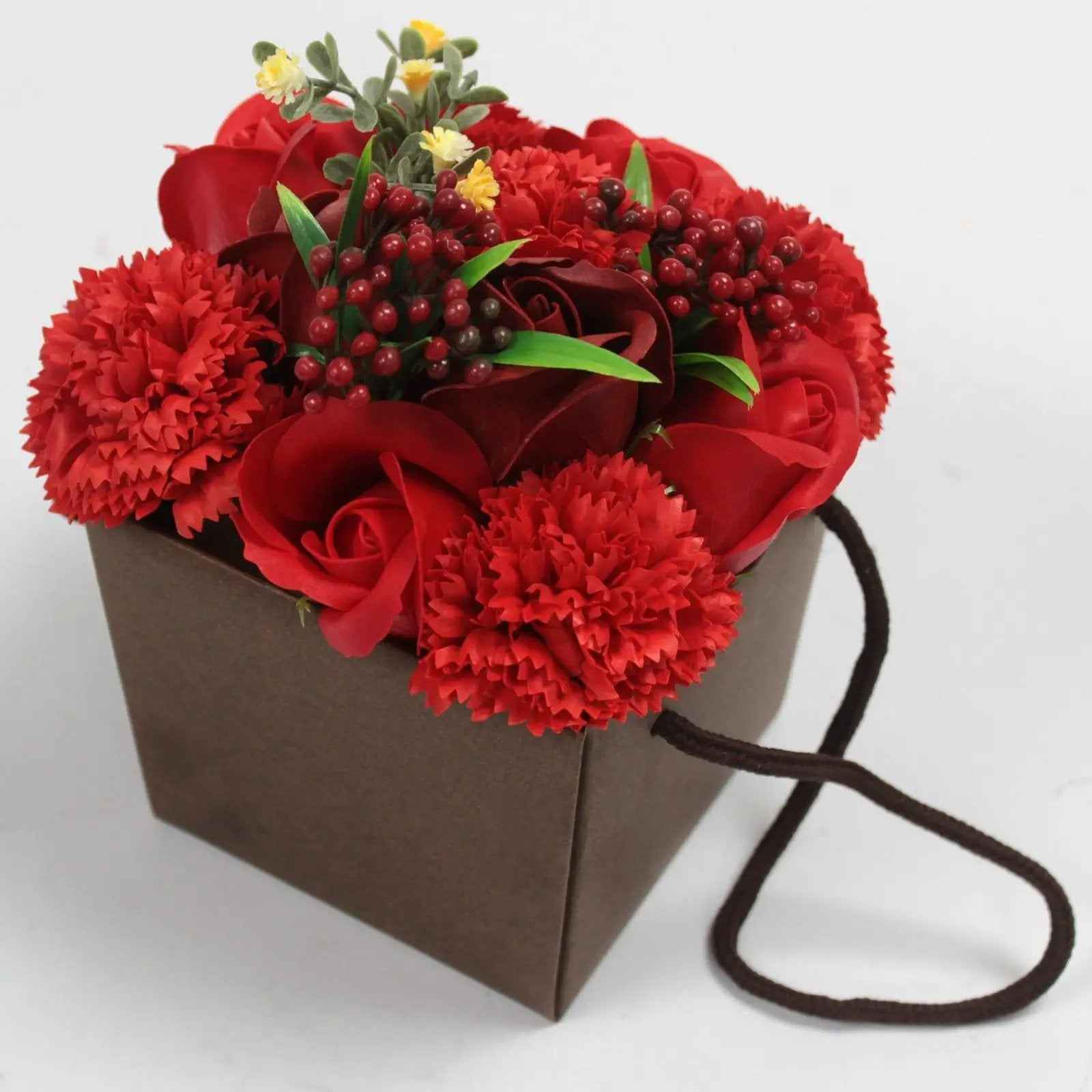 Ancient Wisdom Red Rose Carnation Luxury Soap Flowers