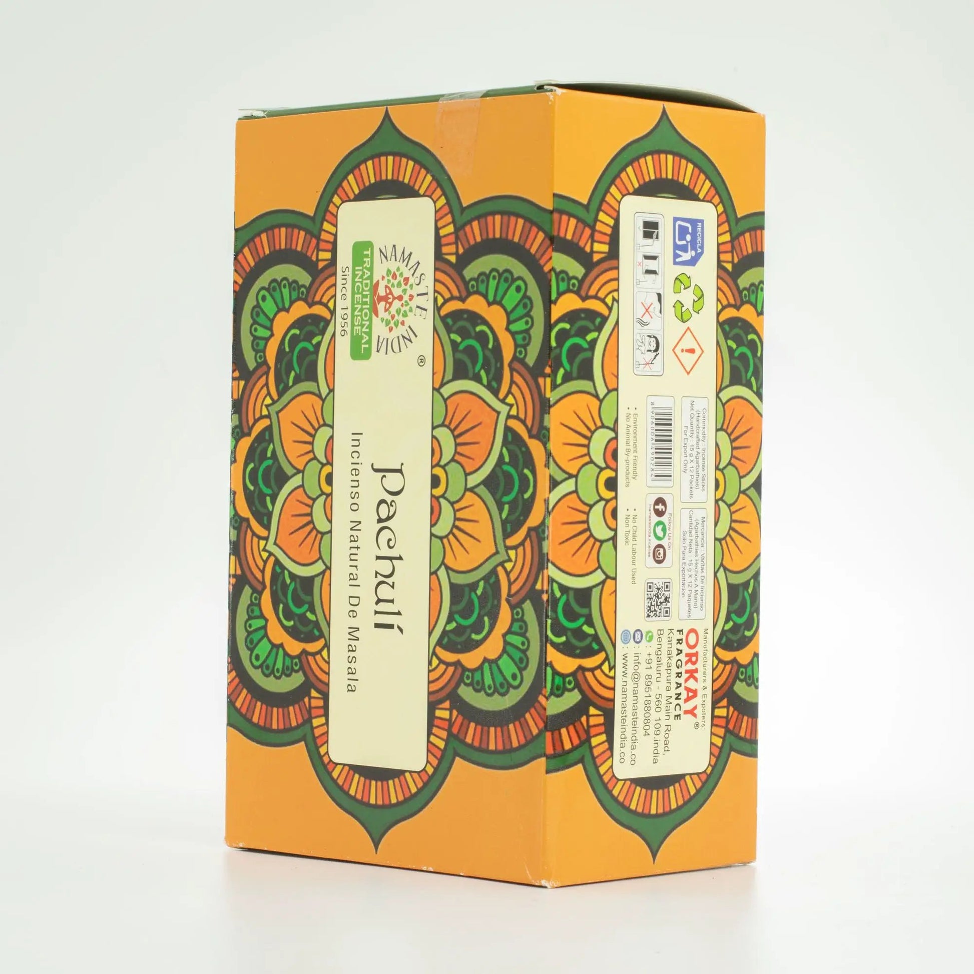 AW Dropship UK Namaste Mandala Masala Incense - Patchouli - Natural Namaste Masala Incense Sticks