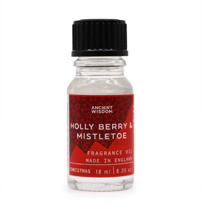 Ancient Wisdom Fragrance Oil Holly Berry Mistletoe 10ml - Everyday Bargainz