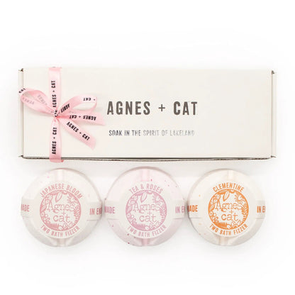Agnes + Cat Floral Citrus Bath Fizzer Gift Set - Everyday Bargainz