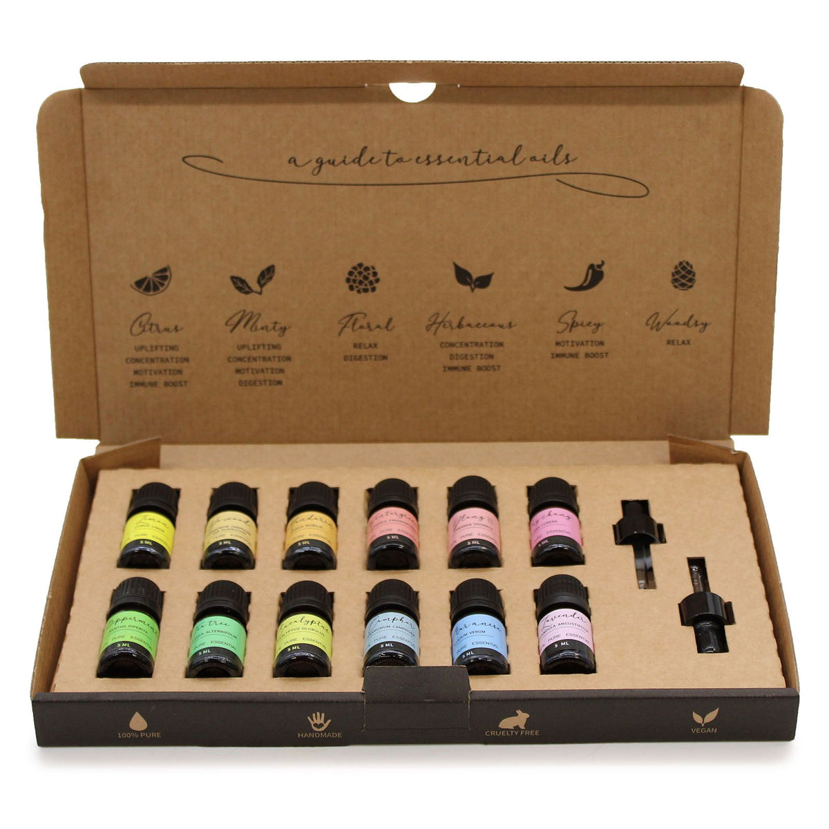 Aromatherapy Essential Oil Starter Pack - Elevate Your Space with 12 Pure Scents