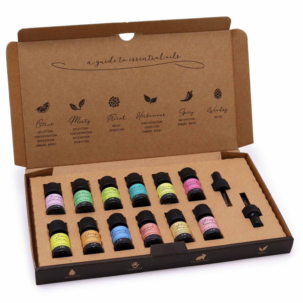 Indulge in Serenity with Our Aromatherapy Essential Oil Set - The Top 12