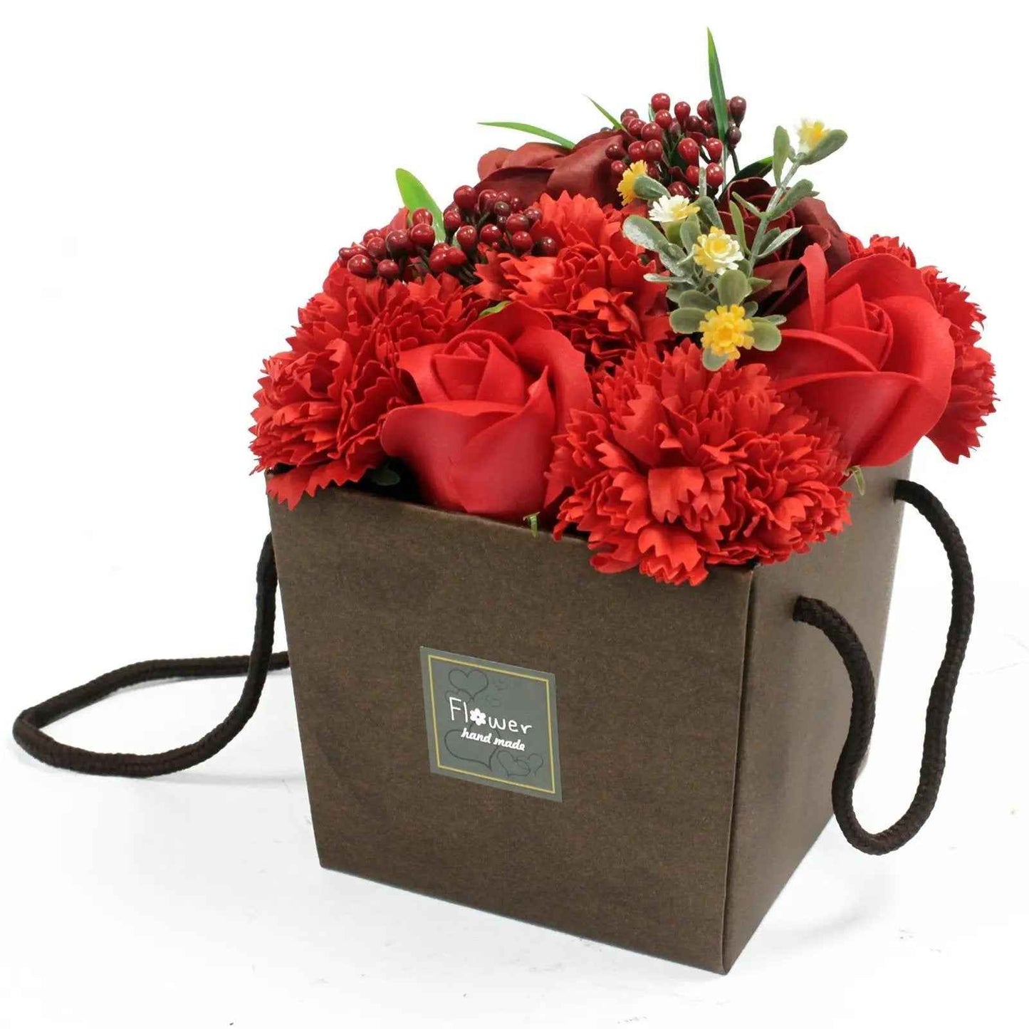 Ancient Wisdom Red Rose Carnation Luxury Soap Flowers